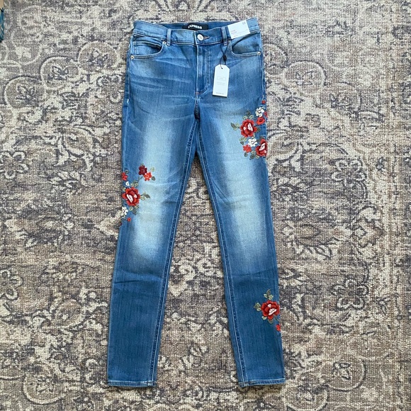 Express Jeans Embroidered Jeans Poshmark